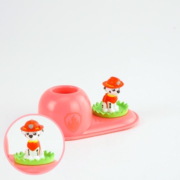 日本 Hashy - 造型牙刷支架-汪汪隊毛毛-紅