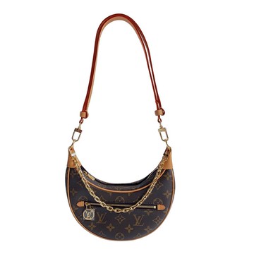 Louis Vuitton 展示品 經典Monogram帆布 Loop 二用彎月包