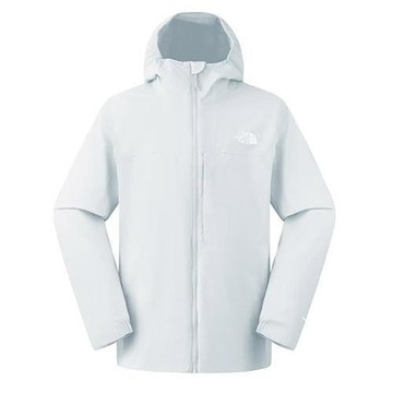 The North Face 北面 連帽外套 男裝 防風 防潑水 淡藍 NF0A89ZNFNN