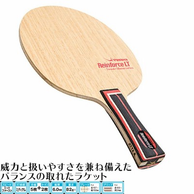 ヤサカ 卓球ラケットセット 初心者〜中級者 リーンフォースLT
