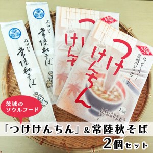 つけけんちん そば 2人前 ×2個 セット 常陸 秋そば 茨城 郷土料理 蕎麦 けんちん汁