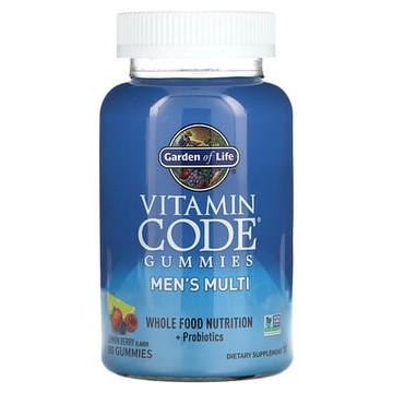 Garden of Life, Vitamin Code 軟糖，男性多維生素，檸檬漿果味，90 粒軟糖