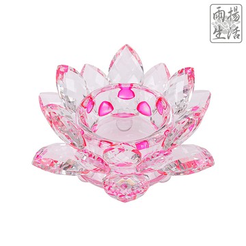 祈福滿願蓮花燭台（粉色）