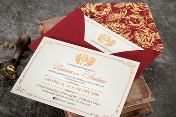 經典西式證書邀請咭喜帖設計