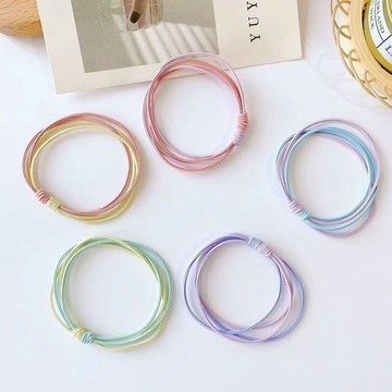 品牌會員專屬新會員禮 髮圈5入 全部都不同顏色