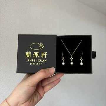淡水珍珠耳環項鍊套組 14KGF 優雅日常 搭配組合