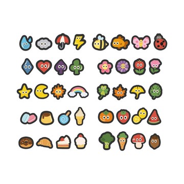 【EAVO 手半屋】ZOOZTORY 黏黏氈 (插圖款) 燙印貼 皮革 布標