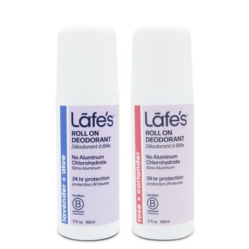 美國 Lafe's organic - 純自然體香劑雙入組-粉嫩＋薰衣草