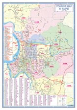 金時代 台北市遊覽街道圖 TOURIST MAP IN TAIPEI 英文版 /份 78x54 cm 半開摺痕 9789866261770