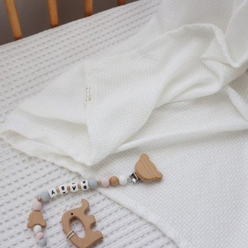 兒童涼感毯竹纖維鏤空透氣毯嬰兒毯夏季新生兒小被子初生寶寶襁褓