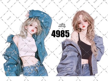 original sticker no.4985 人物貼紙 原創貼紙 原創人物貼紙 裝飾貼紙 cotton melody