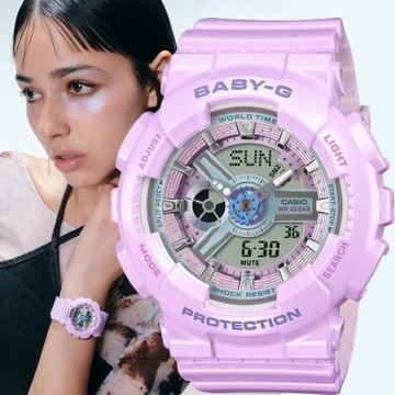 CASIO 卡西歐 Baby-G Y2K 閃耀時尚雙顯女錶 手錶 電子錶 學生錶 夏日煥新提案 送禮推薦 BA-110MC-6A