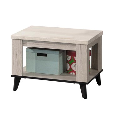 【Hampton 漢汀堡】愛德娜白橡色仿石面小茶几