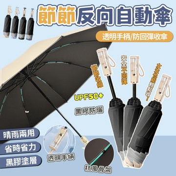 【台灣現貨🔥隔日達】反向自動傘 折疊傘 雨傘 自動傘 遮陽傘 反向傘 陽傘 晴雨兩用傘 防曬傘 扣環手柄自動雨傘 傘