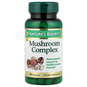 Nature's Bounty, 蘑菇複合物，60 粒膠囊