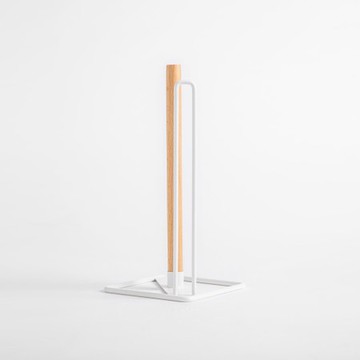 INK鐵製烤漆桌上型紙巾架 白