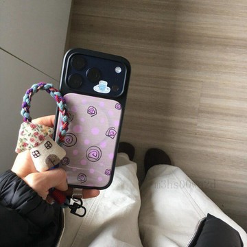 ins風波點圈圈黑邊軟殼 適用蘋果iPhone17promax手機殼16/13防摔