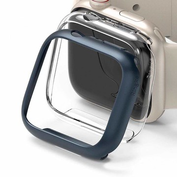 Apple Watch S9/8/7 41mm 輕薄保護殼 1透1藍