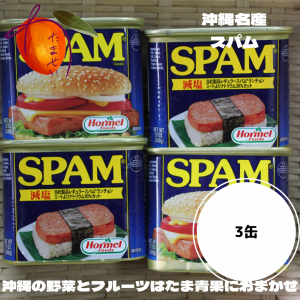 ホーメル 減塩スパム　（＠340ｇ）３缶 ☆沖縄の家庭の味☆