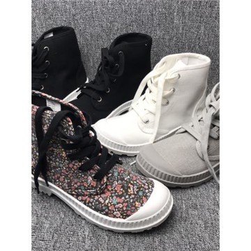 來一雙帆布靴吧！金典帕拉丁女靴 外網幾百大碼復古英倫高幫帆布