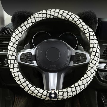 可愛四季通用汽車方向盤套適用于長安Lumin糯玉米逸達CS55PLUS