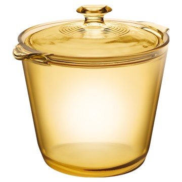 Corelle Brands 康寧餐具 Visions Flair 晶華鍋 1.2L  22.5cm  黃色  1個