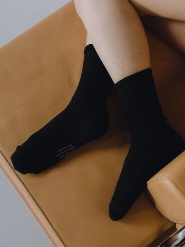 Organic Cotton Socks [Black]