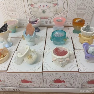 ☀️臺灣出貨☀️正版十二星座PAI水晶盲盒 原石小豆丁擺件 創意手辦 礦石 生日禮物 IWMG