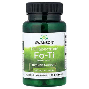 Swanson Vitamins, 多面® 何首烏，500 毫克，60 粒膠囊