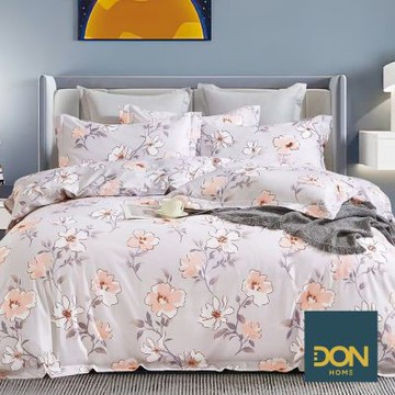 DON 吸濕排汗天絲床包枕套組-加大-花香緋紅