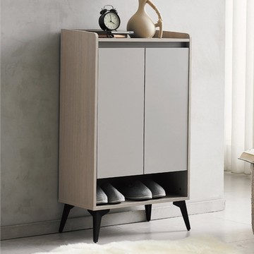 文創集 喬恩絲2尺二門雙色鞋櫃-60x32x103cm免組