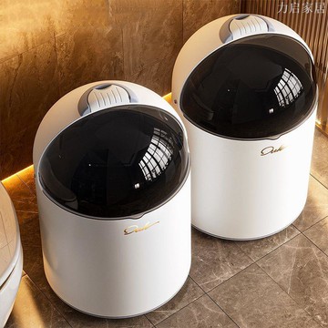 垃圾桶新款圓筒高顏值家用吸附套袋清潔衛生間客廳帶蓋大容量紙簍