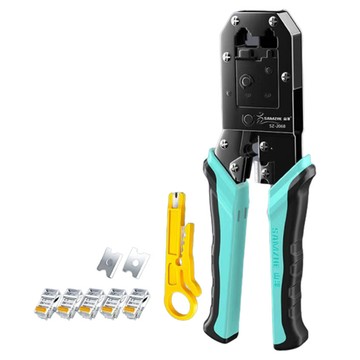 山澤 專業級8P6P雙用省力電話網路線水晶頭壓接剝剪線鉗  1組