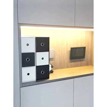 桌面辦公室創意小號抽屜式口罩收納盒書柜盒迷你化妝品玄關儲物盒