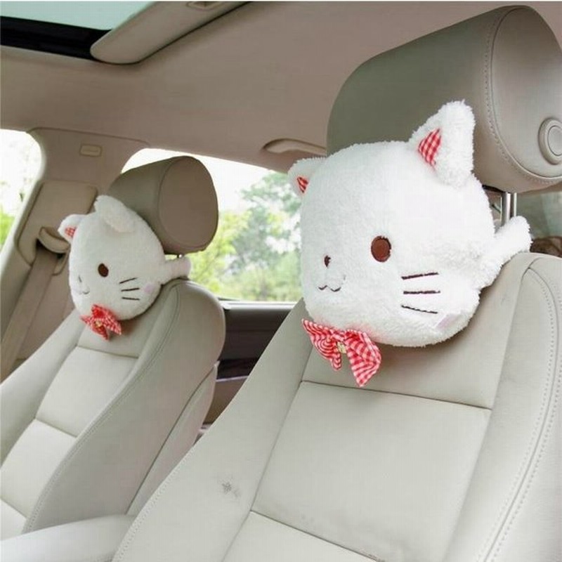 ぬいぐるみ 動物 小さなベル 子猫車のヘッドレスト 車両レストネック枕 クッション 1ペア ぬいぐるみ 通販 Lineポイント最大get Lineショッピング