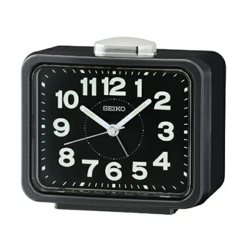 seiko SK037 精工 響鈴靜音貪睡鬧鐘(QHK062K)黑/8.9X10.9cm｜樂天全館特惠中★指定刷卡回饋10%