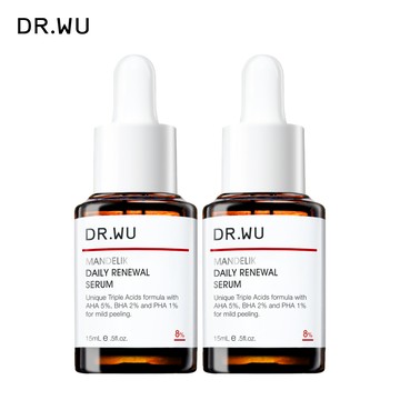 DR.WU 杏仁酸溫和煥膚精華8%15ML_2入組