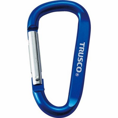 トラスコ中山 tr-3842347 TRUSCO カラビナ 線径6mmX60mm D型 グリーン (tr3842347)