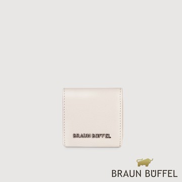 【福利商品】展示商品出清 BRAUN BUFFE 黎明 零錢包-粉筆白/BF822-160-CK