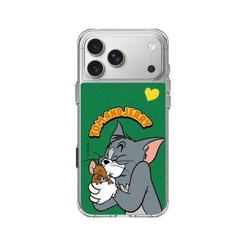 iPhone 17 Pro Max Clear Case（相機按鈕） 透明 - 湯姆貓與傑利鼠 Tom and Jerry - 相親相愛
