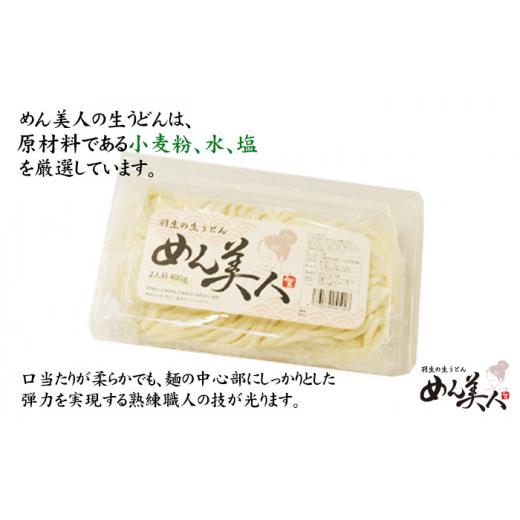 ふるさと納税 埼玉県 羽生市 めん美人「生うどん」　８００ｇ（４人前）３パックセット