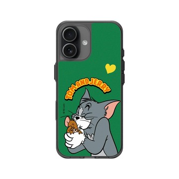 iPhone 17 Clear (相機按鈕) 酷墨灰 - 湯姆貓與傑利鼠 Tom and Jerry - 相親相愛