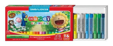 雄獅 OP-16A 16色粉腊筆