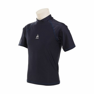 アスフォーム メンズ 半袖ラッシュガード カブリ ブラック 通販 Lineポイント最大get Lineショッピング