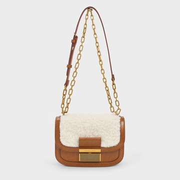 Charlot 仿毛鍊條包