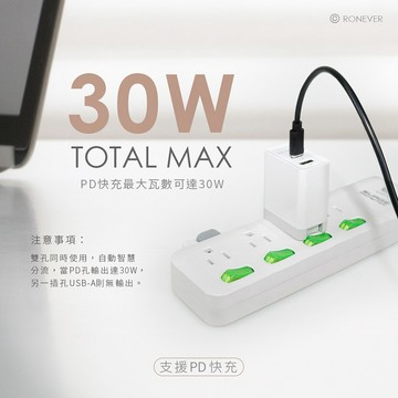 [向聯科技] 30W PD電源供應器 DE019 充電器 安卓充電器