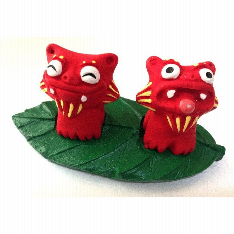 シーサー置物 可愛いシーサー リーフシーサー プチシーサー 赤 黒 紫 沖縄お土産 お守り 通販 Lineポイント最大0 5 Get Lineショッピング