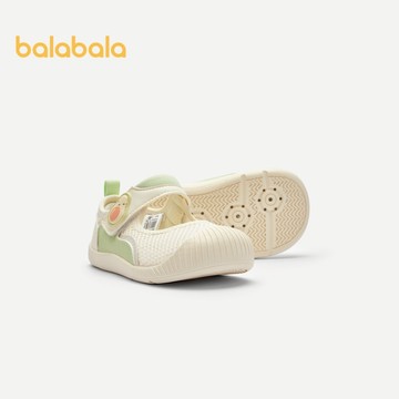 Balabala嬰兒學步鞋兒童涼鞋男寶寶寶女孩寶物2024夏季輕便透氣防滑