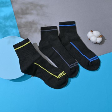 惡名昭彰1/2氣墊襪-多色任選