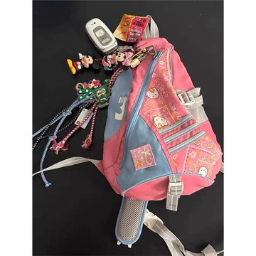 vintage remake中古復古單肩背包斜背包弓箭包y2k辣妹可愛小包